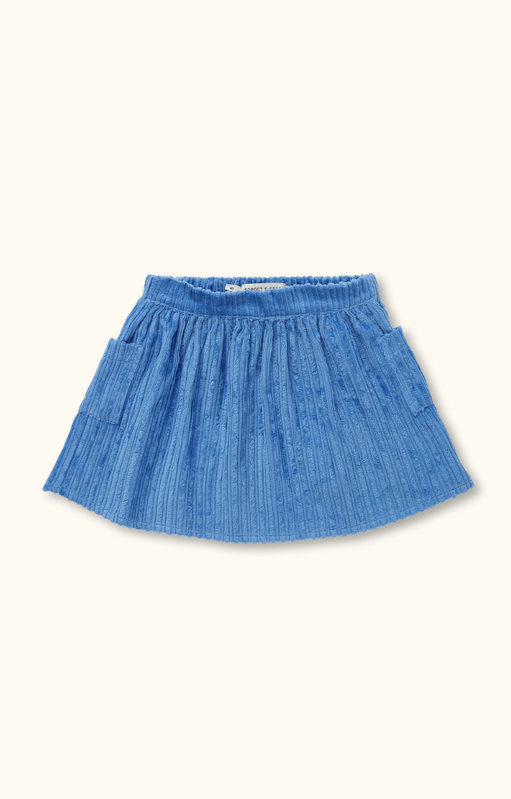 Corduroy rok blauw sale