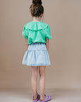 Rok - Jeans Ruffle