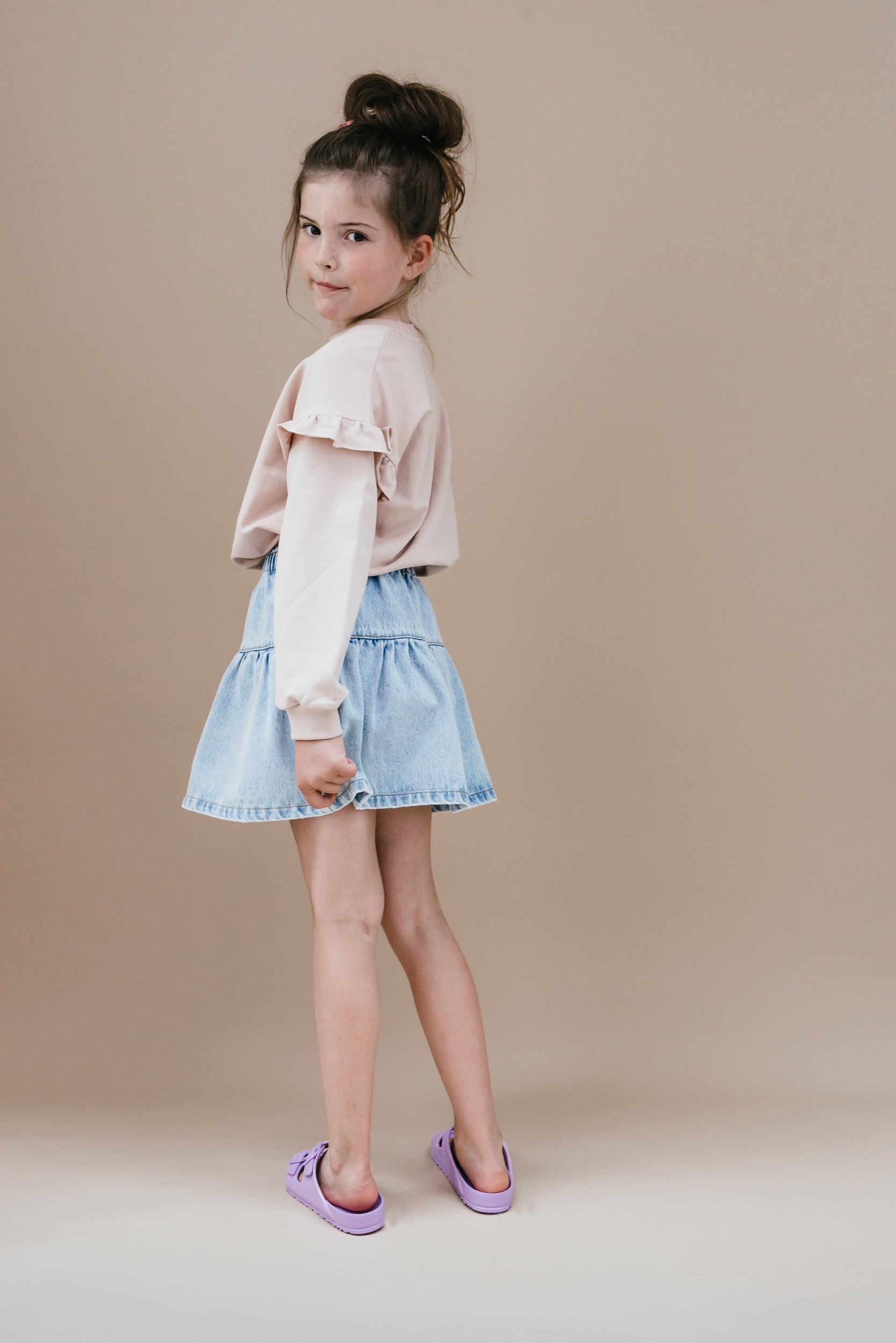 Rok - Jeans Ruffle